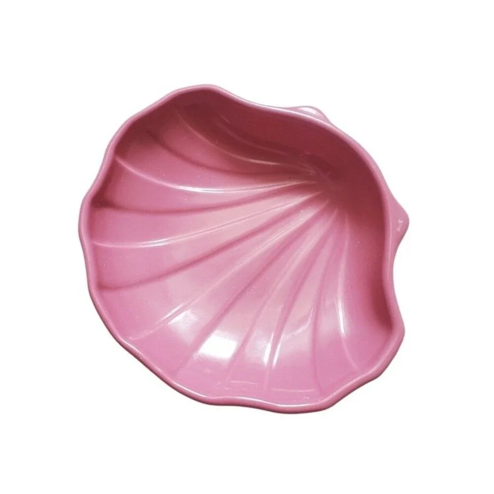 Pfaltzgraff Clam Shell Soap Dish Pink Trinket Bowl Excellent Decor Vintage